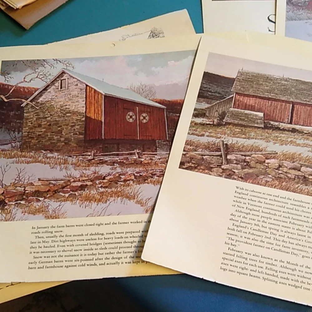 Eric Sloane's Remember America Calendar 1975